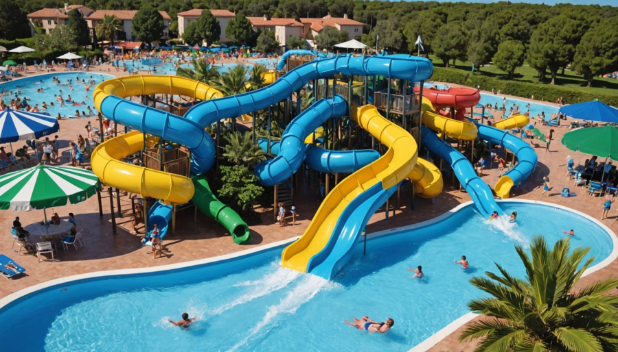 Water fun for families in fréjus: the water park at holiday green